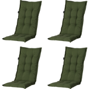 Madison - Kussen lage rug Panama green - 105x50 - Groen - 4 Stuks