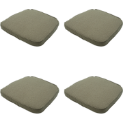 Madison - Wickerkussen 48x48 - Taupe - Beige Recycled Canvas - 4 Stuks