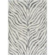 Boho Zebra Tapijt CYBELE - DonkerGrijs/Beige - 160x220 cm