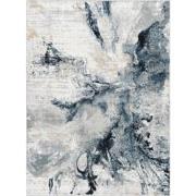 Modern Abstract Tapijt EMMA - Blauw/Grijs - 160x220 cm