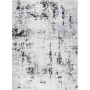 Modern Abstract Tapijt NATALIA - Wit/Grijs - 200x275 cm