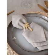 Gouden palmboom servetringen (4 stuks) | Servetring goud | Tafeldecora...