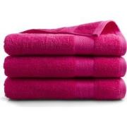 DoubleDry Handdoek Hotel Collectie - 3 stuks - 70x140 - roze