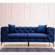 2-zits Bank Como Navy Blauw