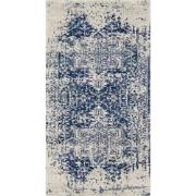 Vintage Oosters Tapijt JULIETTE - Blauw/Wit - 80x150 cm