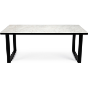 Stalux Eettafel 'Joop' 240 x 100cm, kleur zwart / wit marmer