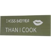 Cosmo Casa Wandbord Kiss - Decoratief - Houten Bord - Shabby Look - Vi...