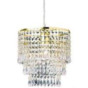 Cosmo Casa Trio Hanglamp - Messing/Helder - D=25cm, H=35cm