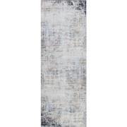 Modern Abstract Loper Gang ALIX - Grijs/Blauw - 80x220 cm