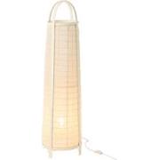 J-line - Lamp Don Katoen/bamboe Wit - 26x26x100cm