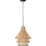 J-line - Hanglamp Lagen Bamboo Naturel Medium - 32.5x32.5x162cm