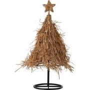 J-line - Kerstboom Ster Rattan Small - 25x25x64cm