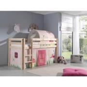 LUCEVI - Pino Halfhoogslaper + Ladder + Spring Gordijntjes + Spring Tu...