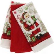 Unique Living - Handdoekset Jilly 38x63cm Santa And Gifts