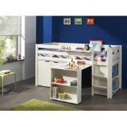 LUCEVI - Pino Halfhoogslaper + Ladder + Bureau + Boekenkast + Commode ...