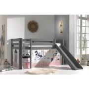 LUCEVI - Pino Halfhoogslaper H115CM + Ladder + Glijbaan + Princess Sop...