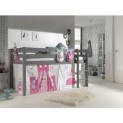 LUCEVI - Pino Halfhoogslaper H115CM + Ladder + Princess Gordijntjes + ...