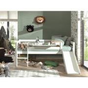 LUCEVI - Pino Halfhoogslaper H85CM + Ladder + Glijbaan + Hangplank - W...