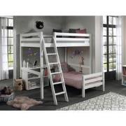 LUCEVI - Pino Mezzanine bed 140x200 cm + Ladder + Boekenkast + Bed 90x...