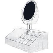 Decopatent® Make up Organizer met 15 Vakken & Spiegel - Makeup Organiz...