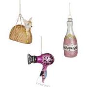 House of Seasons Kerstornamenten Girly - Set van 3