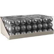 House of Seasons onbreekbare kerstballen zilver 72 stuks dia in cm: 10