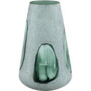 PTMD Vaas Harlen - 21x21x36 cm - Glas - Groen