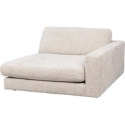 Duncan modulaire chaise longue lichtgrijs - rechts - 129 cm