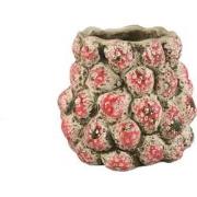 PTMD Bloempot Fruitsy - 21x21x20 cm - Terracotta - Rood