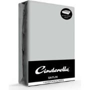 Cinderella Topper Hoeslaken Satijn Light Grey-140 x 210 cm