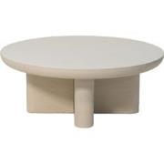 Salontafel Rond 90cm - Beige Betonlook - Miso