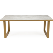 Stalux Eettafel 'Joop' 200 x 100cm, kleur goud / beton