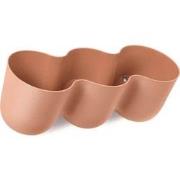 QUVIO Wand bloempot-trio plastic - Terracotta