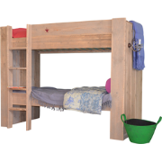 Wood4you- steigerhouten stapelbed Julia afm 200Lx90Dx165H