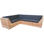 Wood4you - Loungeset 6 Douglashout 260x200 cm - incl strakke  kussens ...