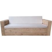 Wood4you - Loungebank Lissabon - Industrial wood - incl kussens