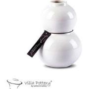 Villa Pottery  Witte vaas Barbapapa  - 9x13