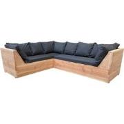 Wood4you - Loungeset 6 Douglashout - incl kussens