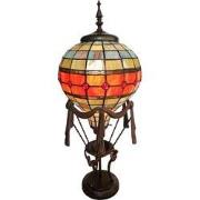 LumiLamp Tiffany Tafellamp  31x31x71 cm Oranje Glas Tiffany Lampen