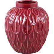 PTMD Bloempot Kobee - 23x23x25 cm - Keramiek - Rood