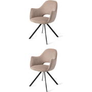 Home Concept Eetkamerstoel Arlee, Set van 2 - Light Brown