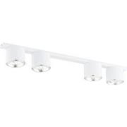 minimalistische plafondlamp Pizzo Wit 4-lichts