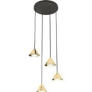 minimalistische hanglamp De angelis Goud 4-lichts  - Ø30cm