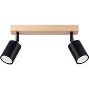 Moderne Plafondlamp Holm Hout -lichts