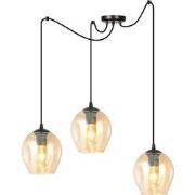 moderne hanglamp Farina Zwart 3-lichts