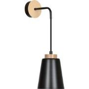 Scandinavische wandlamp Romano Zwart