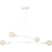 minimalistische hanglamp Ruggiero Wit 4-lichts