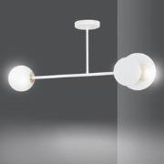 moderne plafondlamp Marco Wit 2-lichts