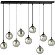 moderne hanglamp Fabbri Zwart 9-lichts