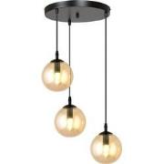 moderne hanglamp Fabbri Zwart 3-lichts  - Øcm